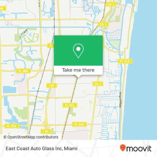 East Coast Auto Glass Inc map