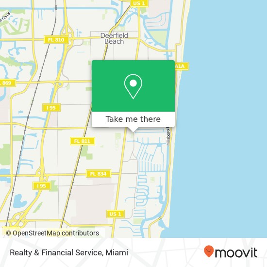 Realty & Financial Service map