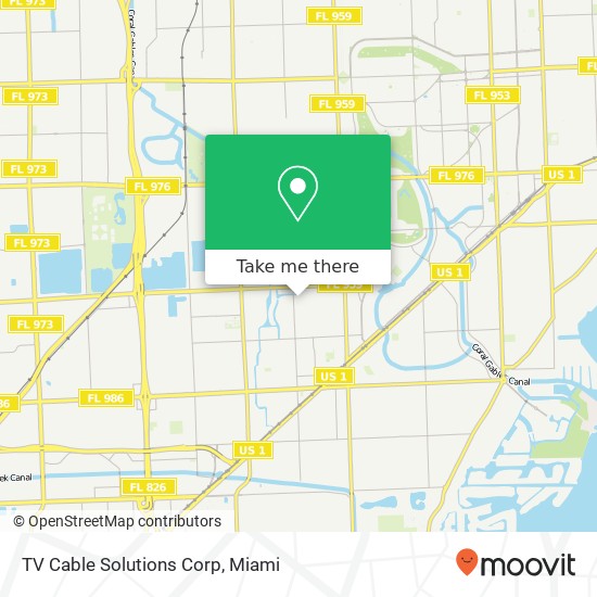 Mapa de TV Cable Solutions Corp
