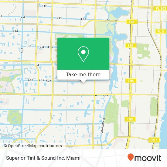 Mapa de Superior Tint & Sound Inc