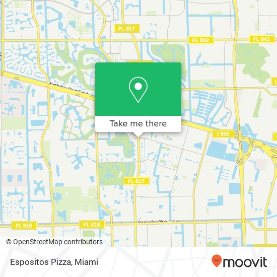 Espositos Pizza map