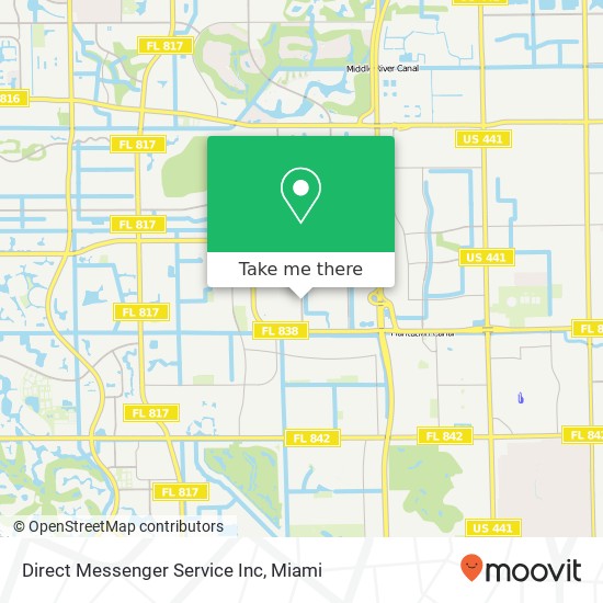 Mapa de Direct Messenger Service Inc