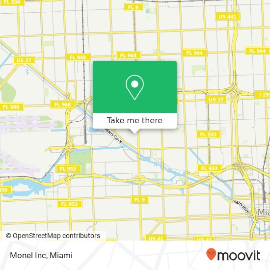 Monel Inc map