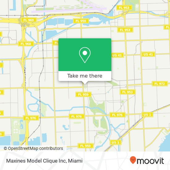 Maxines Model Clique Inc map