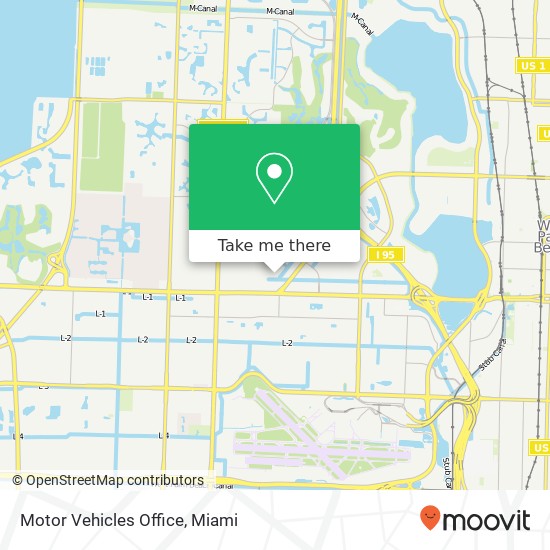 Motor Vehicles Office map