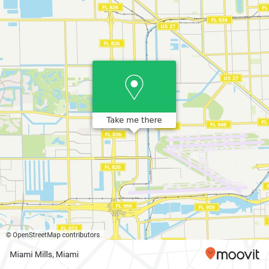 Mapa de Miami Mills