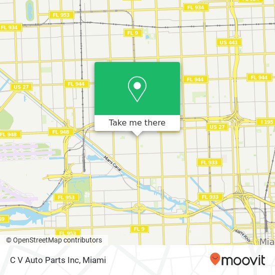 Mapa de C V Auto Parts Inc