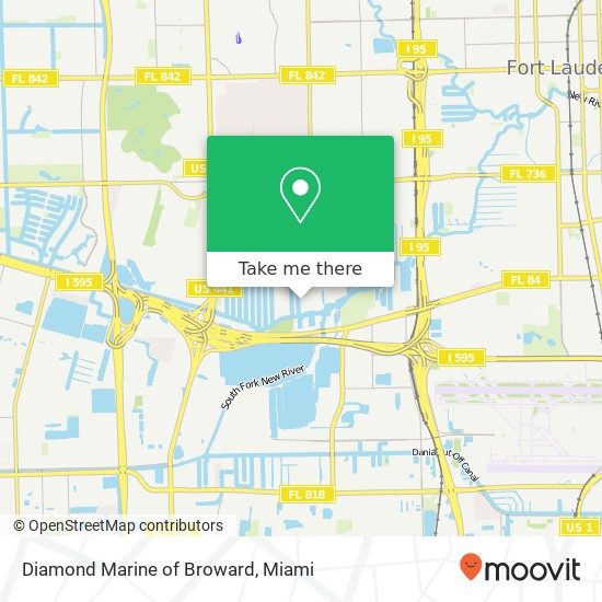 Diamond Marine of Broward map