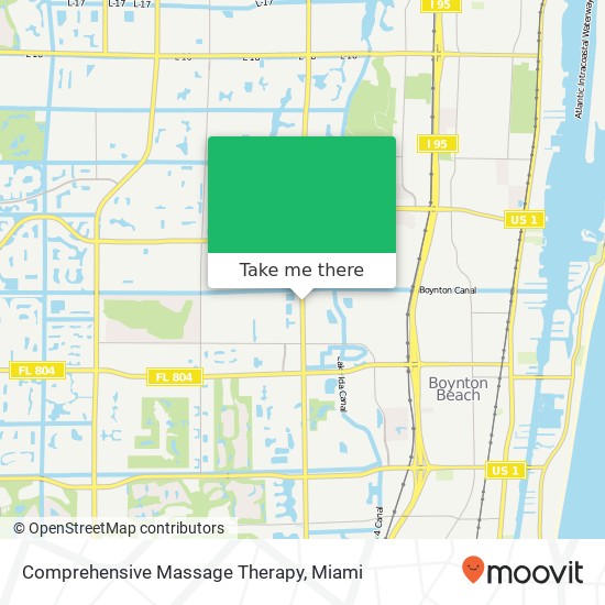 Comprehensive Massage Therapy map