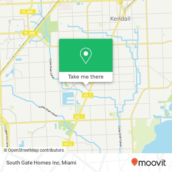 Mapa de South Gate Homes Inc