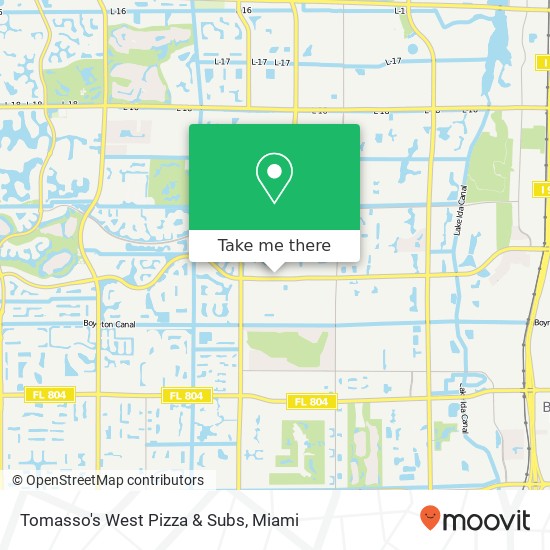 Mapa de Tomasso's West Pizza & Subs