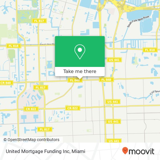 Mapa de United Mortgage Funding Inc