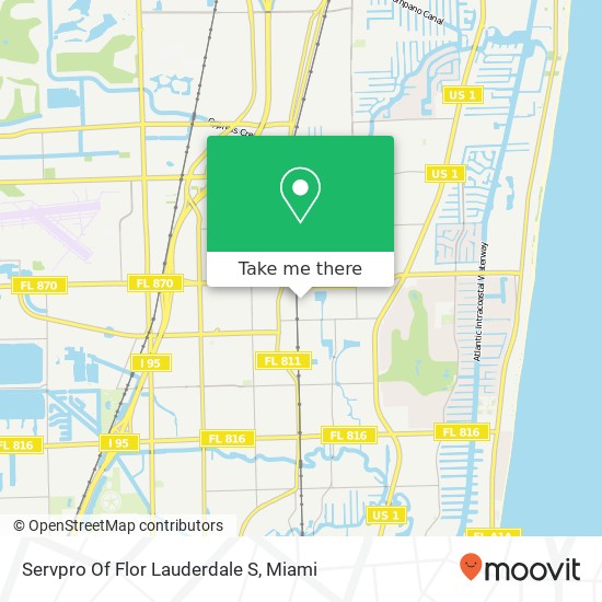 Mapa de Servpro Of Flor Lauderdale S