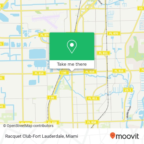 Mapa de Racquet Club-Fort Lauderdale