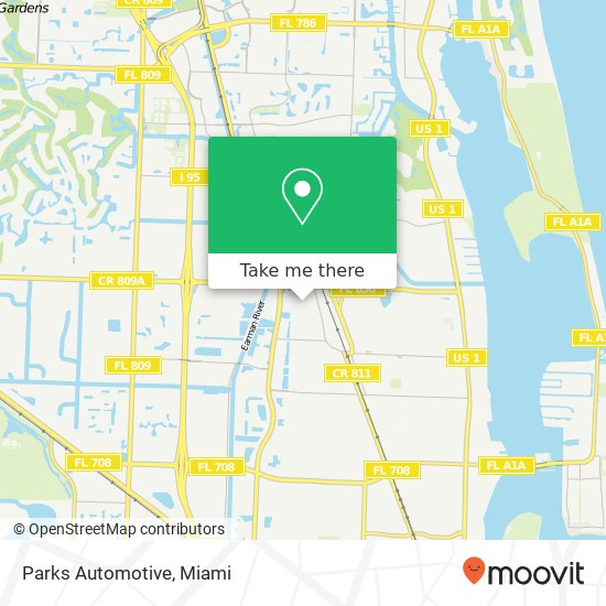 Parks Automotive map