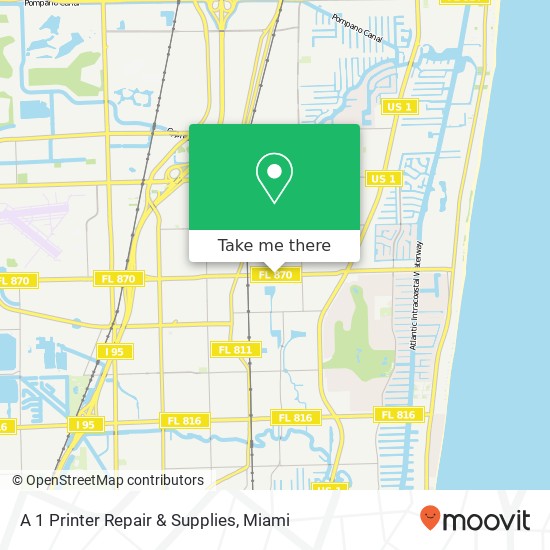 A 1 Printer Repair & Supplies map