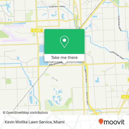 Kevin Woitke Lawn Service map