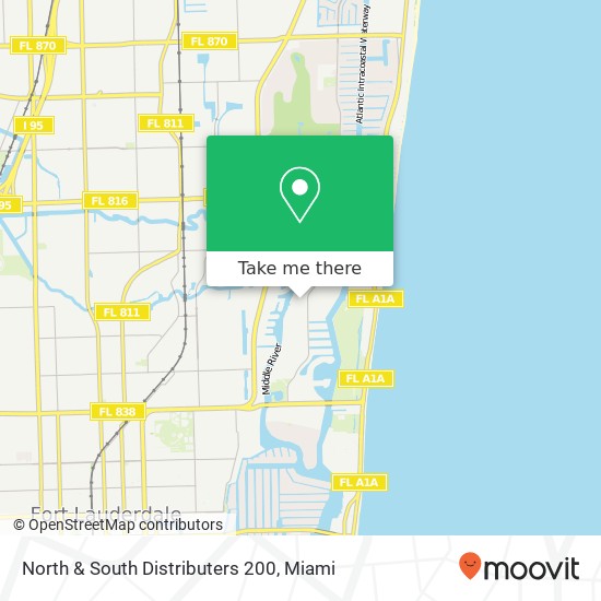 Mapa de North & South Distributers 200