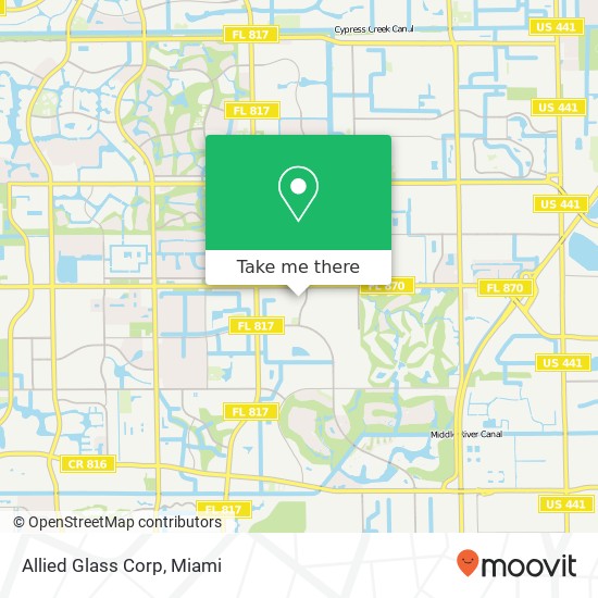 Allied Glass Corp map