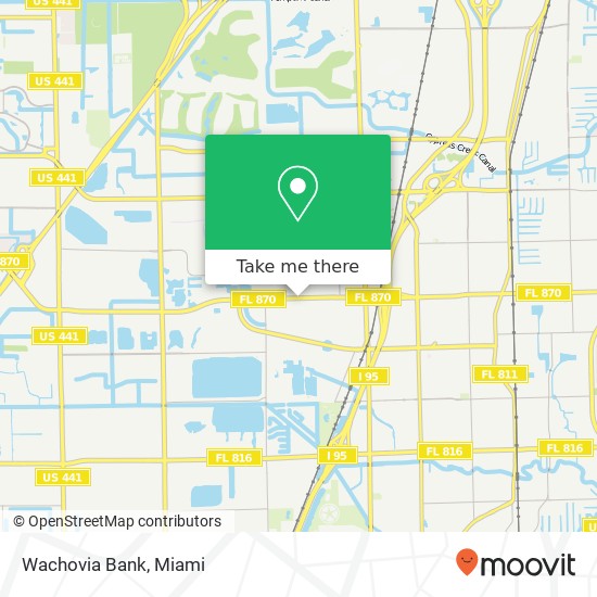 Wachovia Bank map