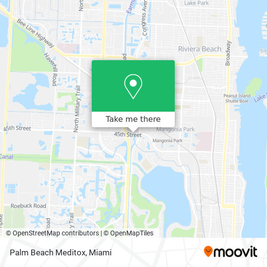 Mapa de Palm Beach Meditox