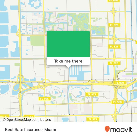 Best Rate Insurance map