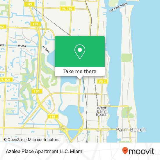 Mapa de Azalea Place Apartment LLC