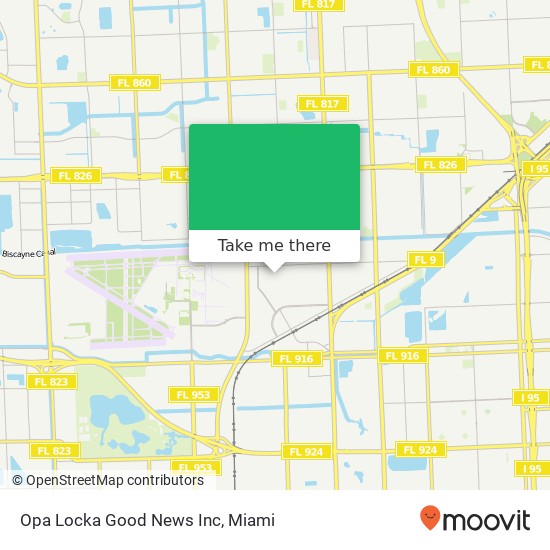 Opa Locka Good News Inc map