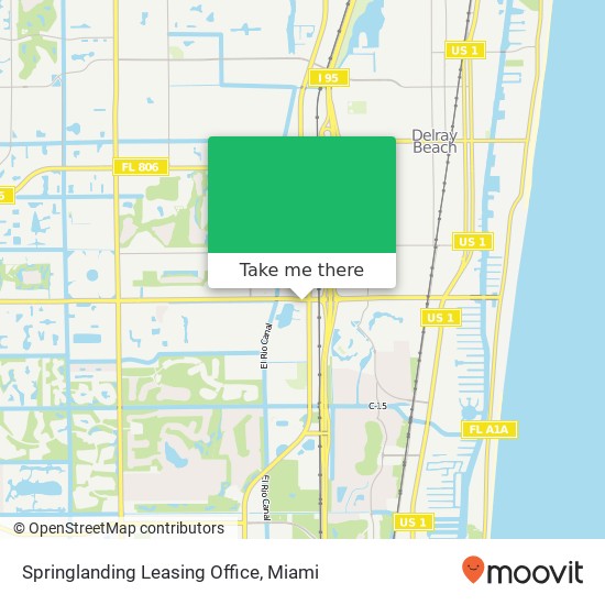 Springlanding Leasing Office map