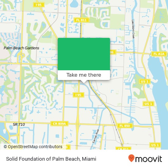 Solid Foundation of Palm Beach map