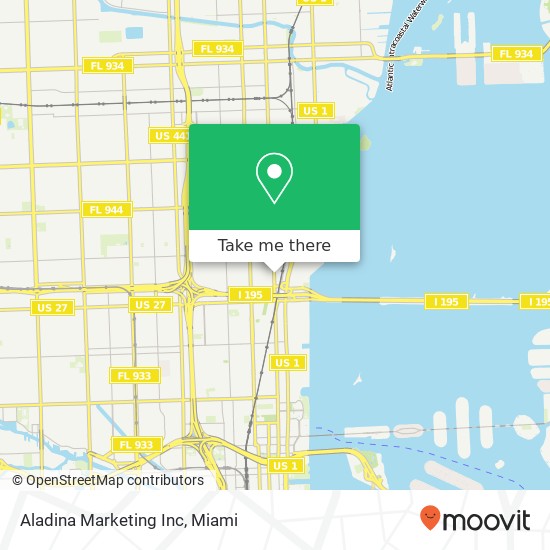 Aladina Marketing Inc map
