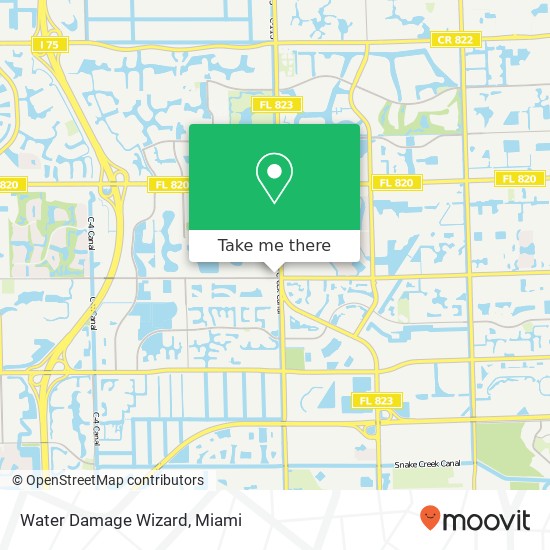 Water Damage Wizard map