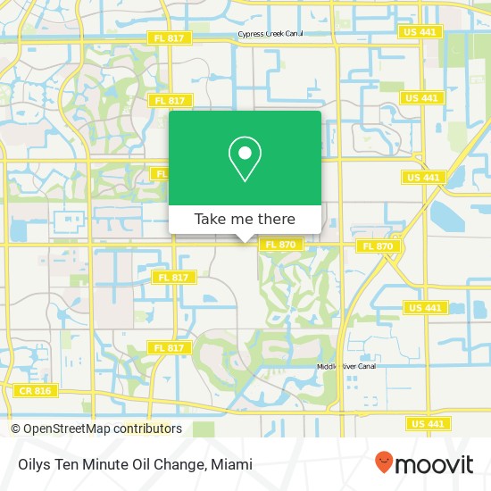 Oilys Ten Minute Oil Change map