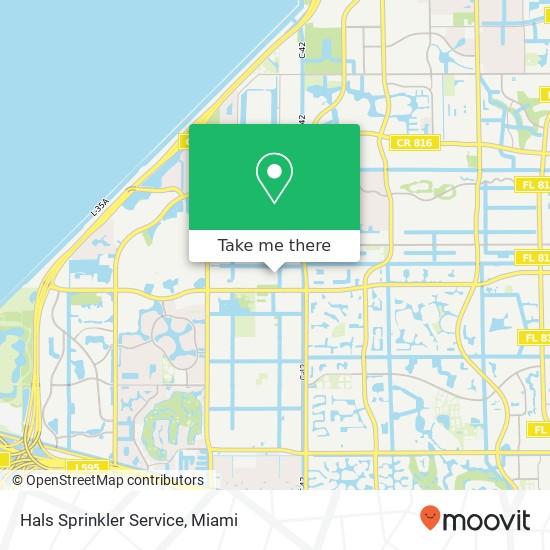 Mapa de Hals Sprinkler Service