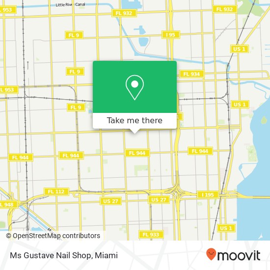 Ms Gustave Nail Shop map