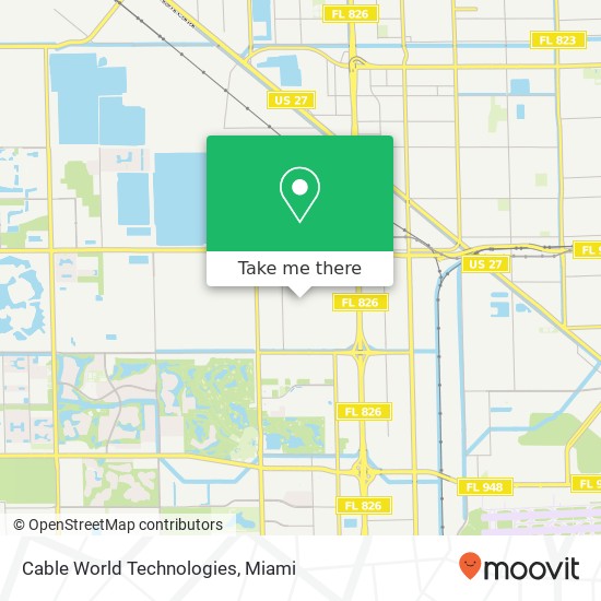 Mapa de Cable World Technologies