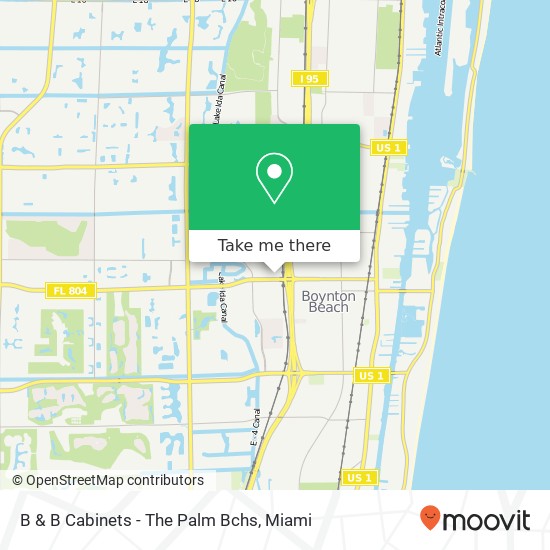 B & B Cabinets - The Palm Bchs map