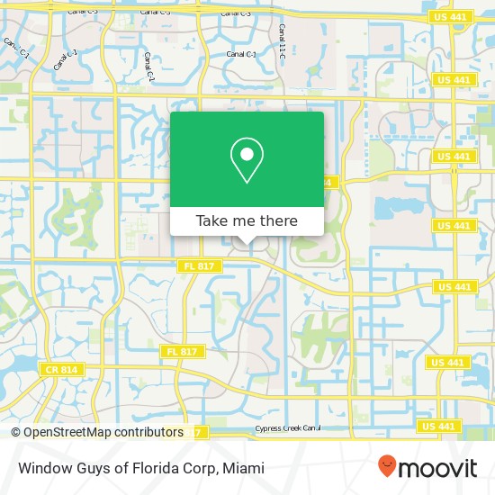 Window Guys of Florida Corp map