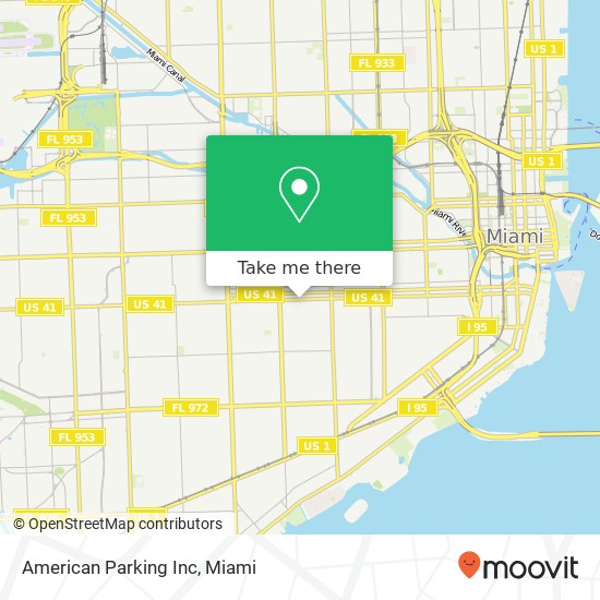 American Parking Inc map