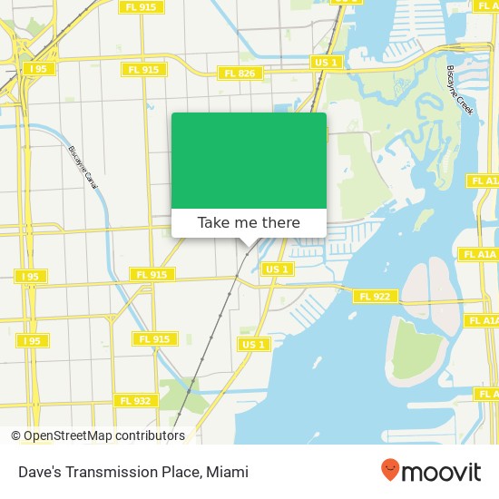 Dave's Transmission Place map