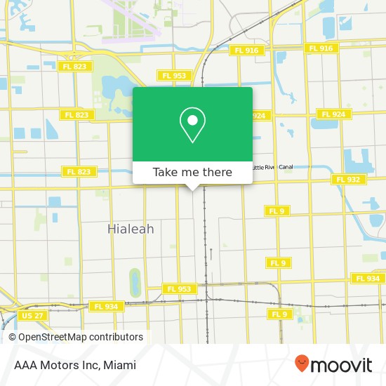 AAA Motors Inc map