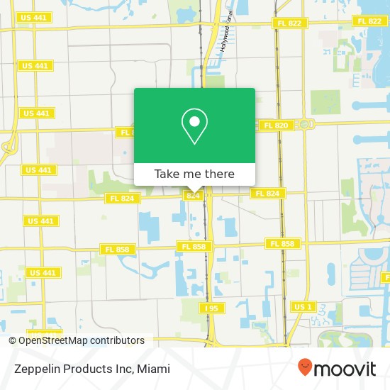 Zeppelin Products Inc map