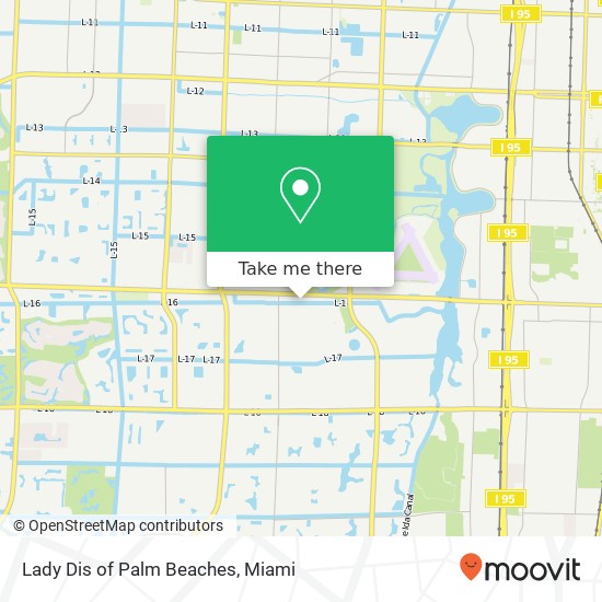 Mapa de Lady Dis of Palm Beaches