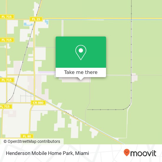 Mapa de Henderson Mobile Home Park