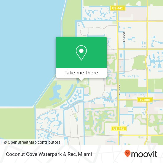 Mapa de Coconut Cove Waterpark & Rec