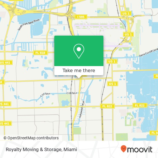 Royalty Moving & Storage map