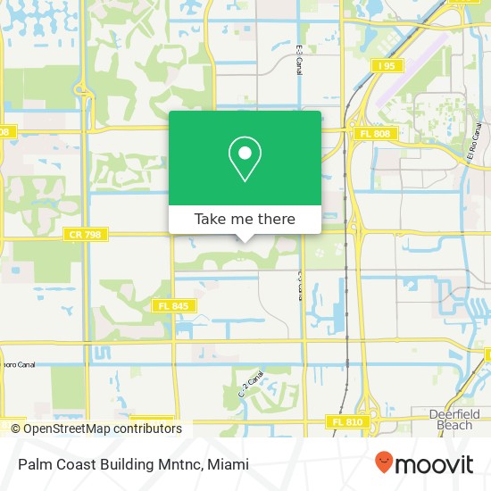 Palm Coast Building Mntnc map