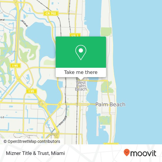 Mizner Title & Trust map