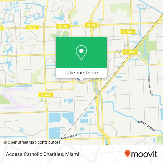 Access Catholic Charities map