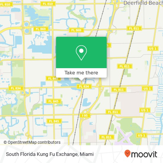 Mapa de South Florida Kung Fu Exchange